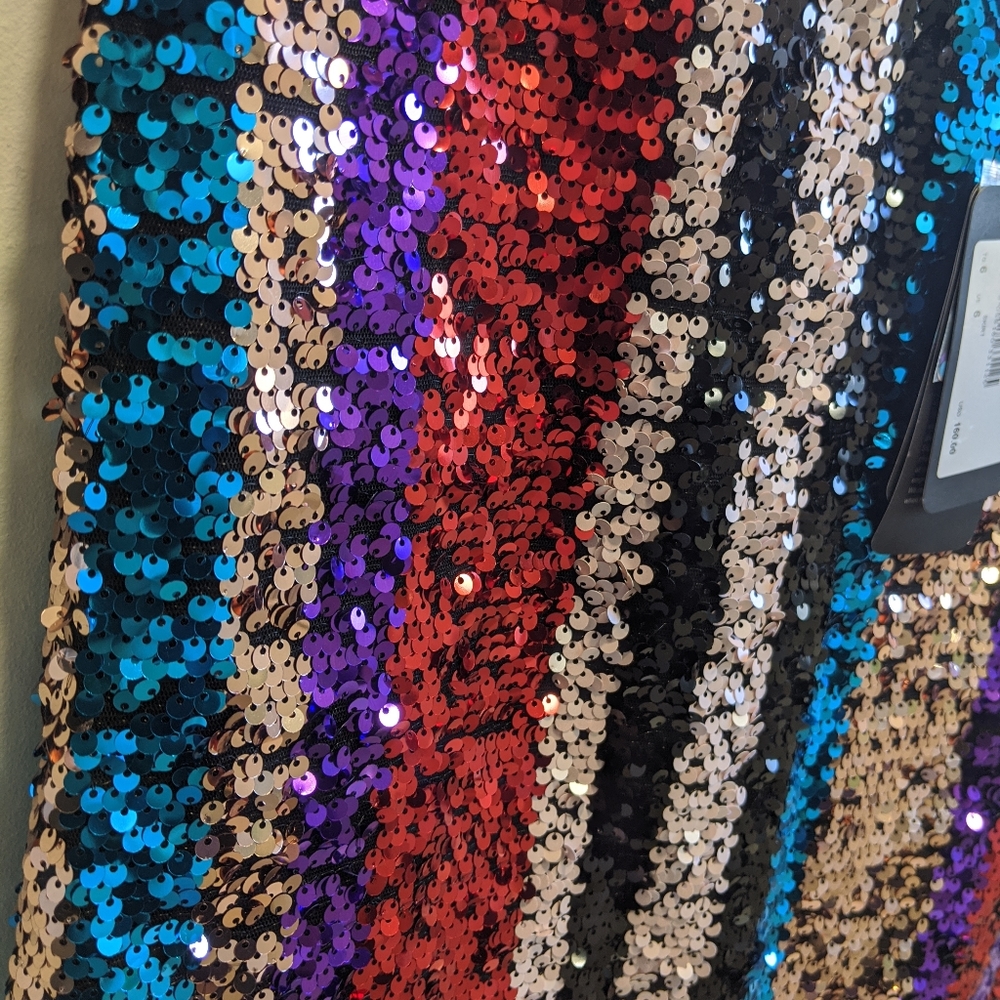 Armani Exchange sequin mini skirt NWT